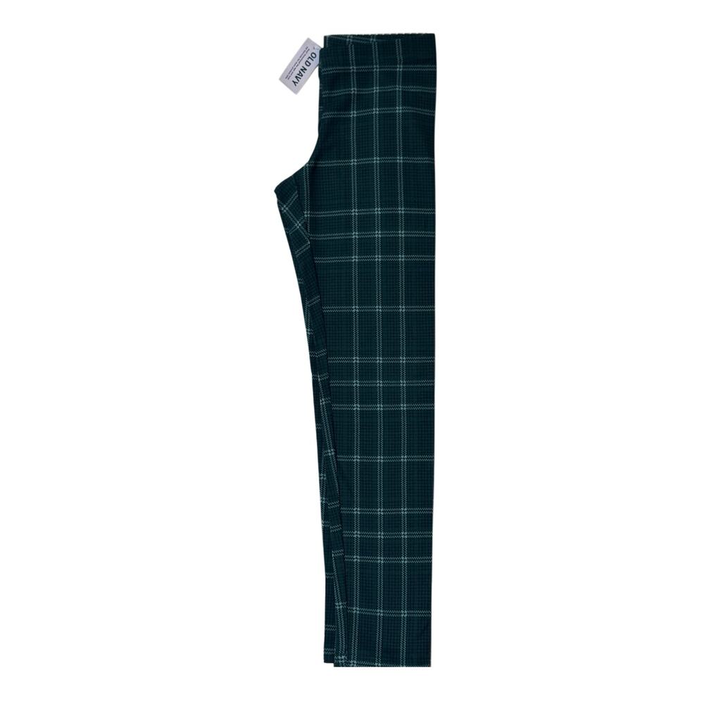 Girl Old Navy New checkered pants in navy and blue size M (8)